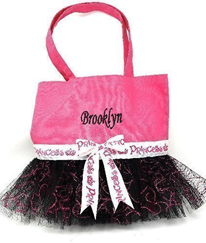 Personalized Dance Bag for Girls - Custom Embroidered Name with Tutu Accent | Ballet & Gymnastics Tote