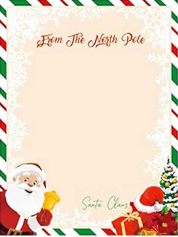 Custom Christmas Santa Letter with Nice List Certificate Personalized with Child’s Name