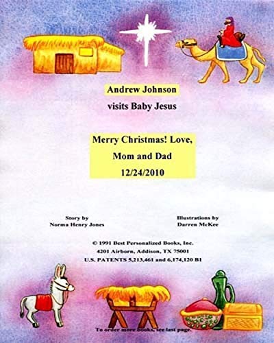 Baby Jesus Personalized Children's Book - Custom Name Religious Story for Kids