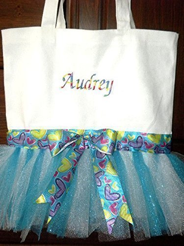 Personalized Dance Bag for Girls - Custom Embroidered Name with Tutu Accent | Ballet & Gymnastics Tote