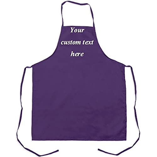 Custom Embroidered Apron for Adults - Personalized Kitchen Apron with Name or Text