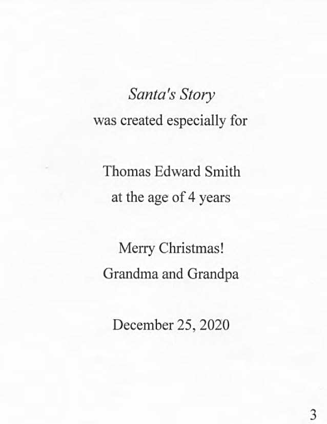 Personalized Christmas Book - Custom Name Santa Story for Kids Ages 3-8 | Hardcover Holiday Keepsake
