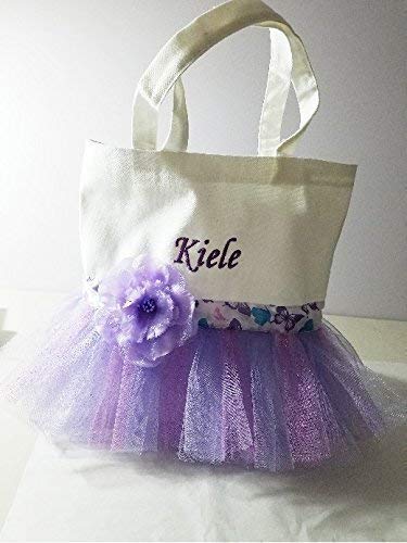 Personalized Dance Bag for Girls - Custom Embroidered Name with Tutu Accent | Ballet & Gymnastics Tote