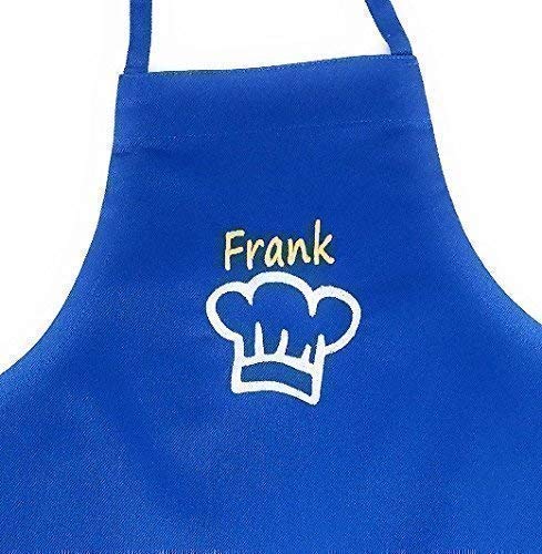 Personalized Kids Apron with Embroidered Name - Chef Design | Ages 3-11 & Adult