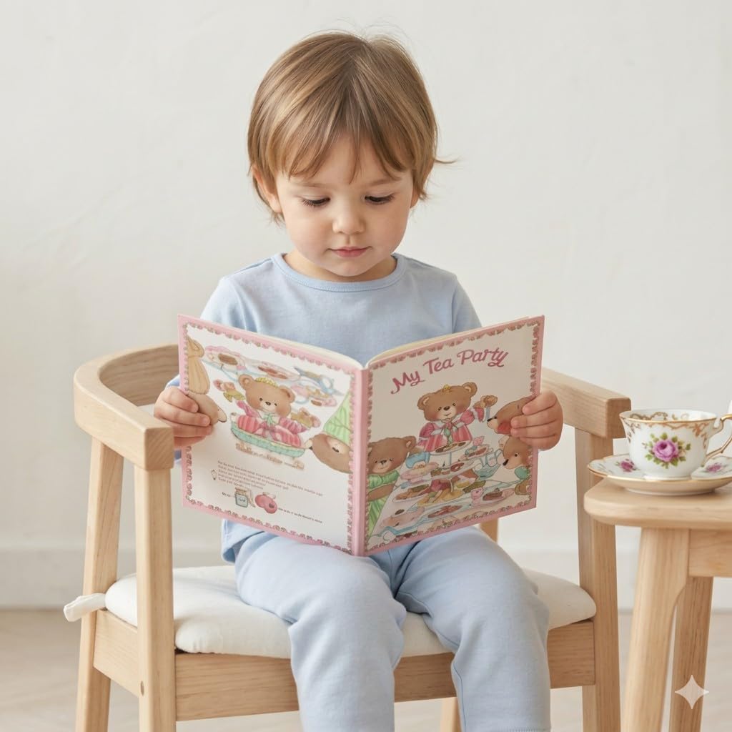 Personalized Tea Party Children's Book - Custom Name Hardcover Story Book for Girls Ages 3-10 - Educational Social Skills Gift
