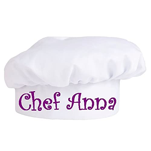 Personalized Chef Hat for Children Embroidered With Name