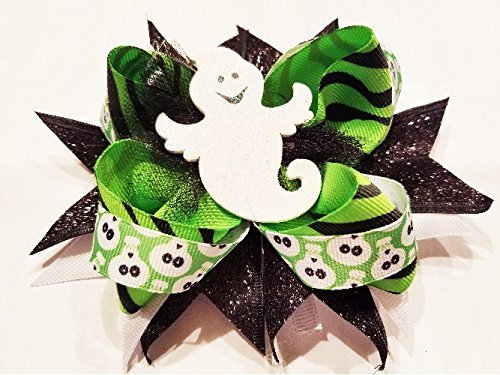 Halloween Bat Hair Bow 5 Inch Size