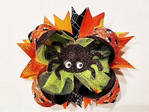 Halloween Ghost Hair Bow 5 Inch Size