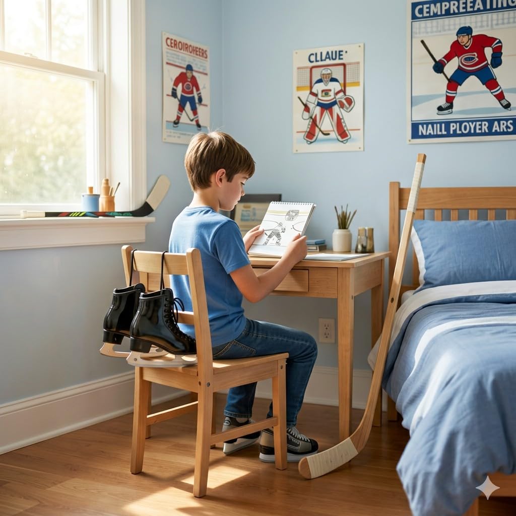 Personalized Hockey Book - Custom Name Sports Story for Kids Ages 3-8 | Hardcover