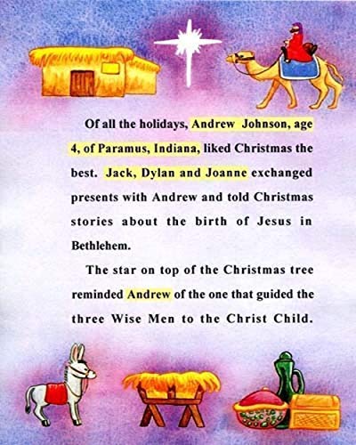 Baby Jesus Personalized Children's Book - Custom Name Religious Story for Kids