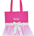 Custom Dance Bag with Embroidered Name and Tutu Skirt Accent