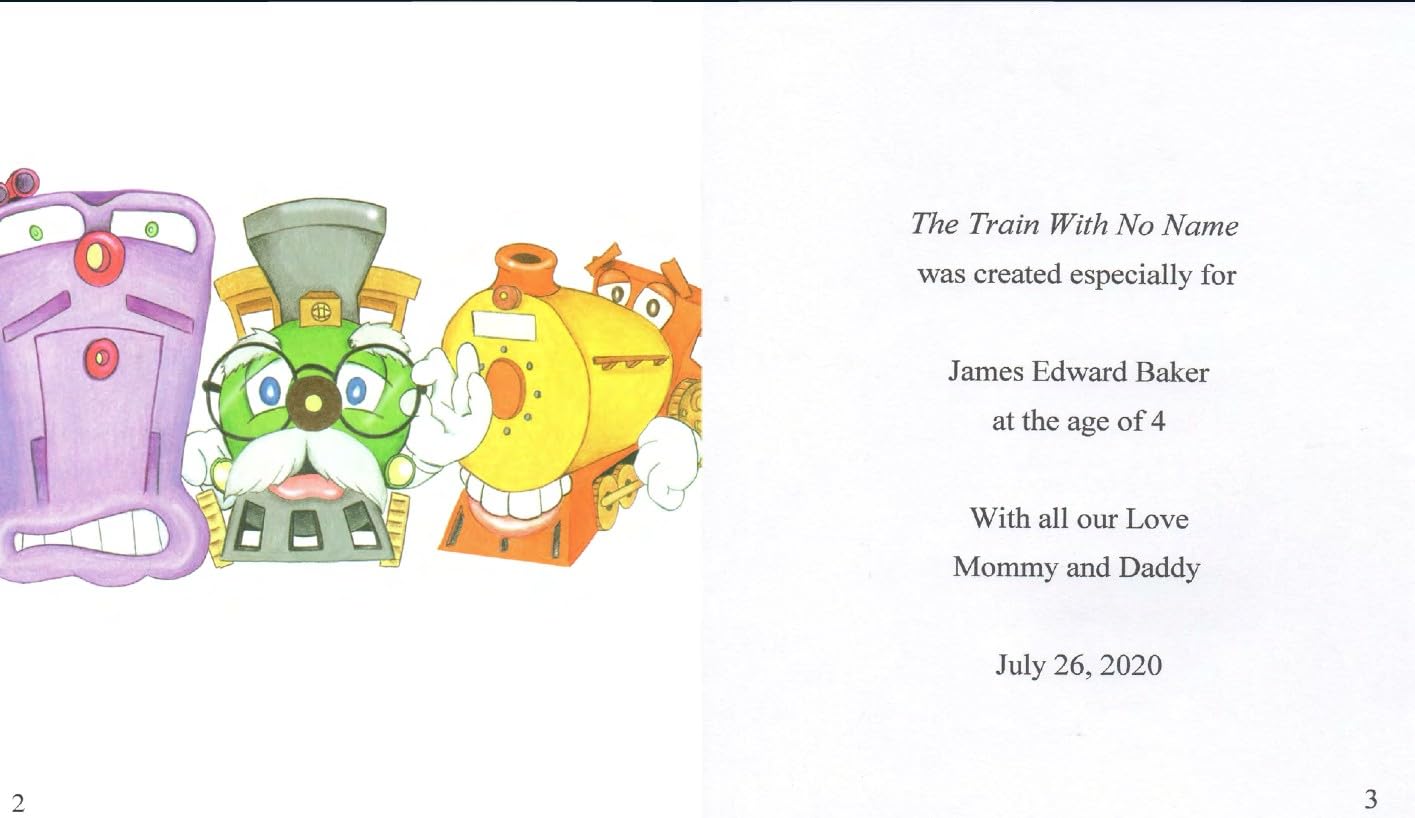 Personalized Train Adventure Children's Book - Custom Name Hardcover Story Book for Kids Ages 3-8 - Educational Compassion & Self-Worth Gift