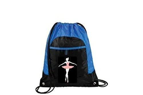 Personalized Drawstring Tote Bag with Name Embroidery and Design Choice
