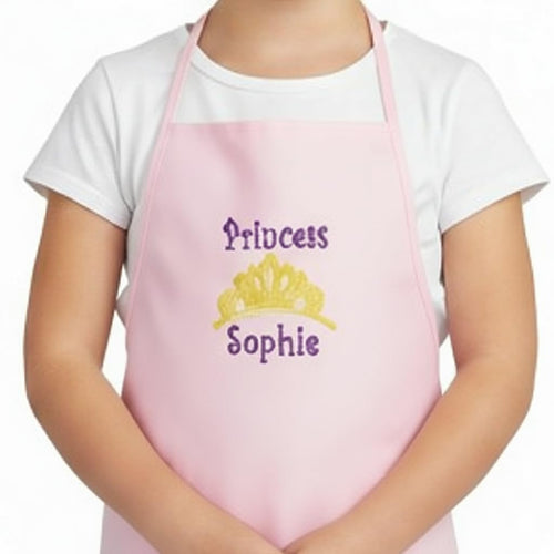 Personalized Kids Apron with Name | Custom Embroidered Children's Apron
