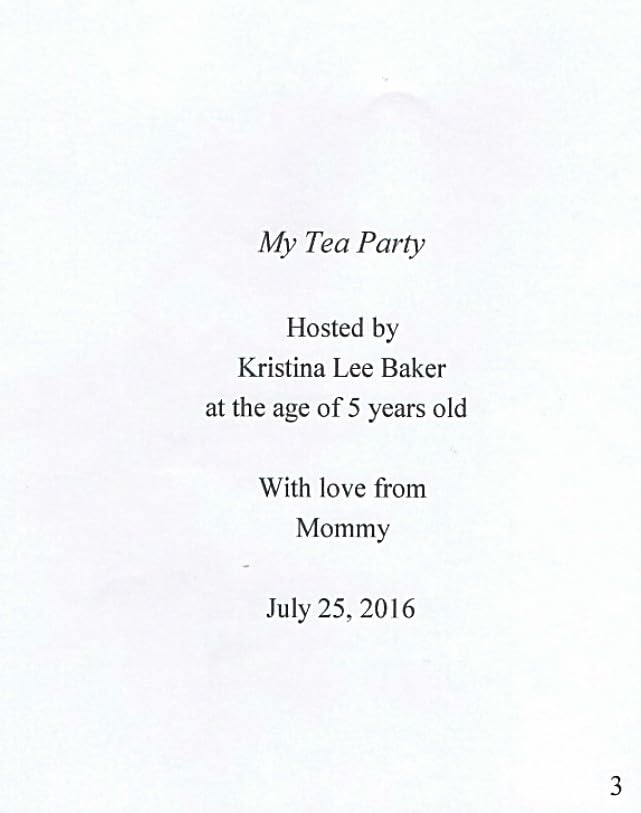 Personalized Tea Party Children's Book - Custom Name Hardcover Story Book for Girls Ages 3-10 - Educational Social Skills Gift