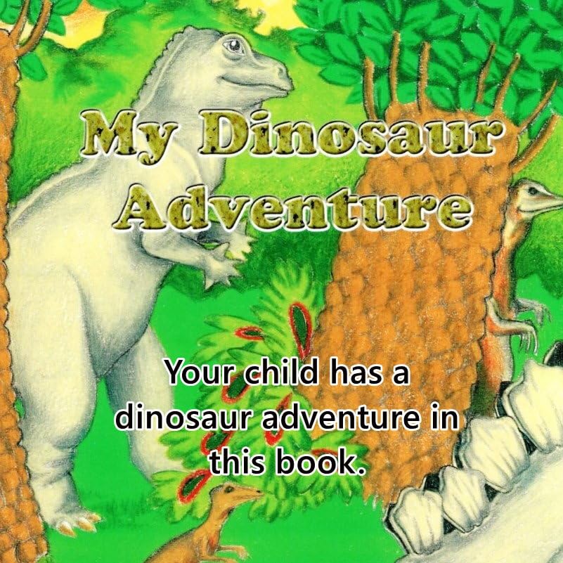 Personalized Dinosaur Adventure Children's Book - Custom Name Hardcover Story Book for Kids Ages 3-10 - Educational Jurassic Tale Gift