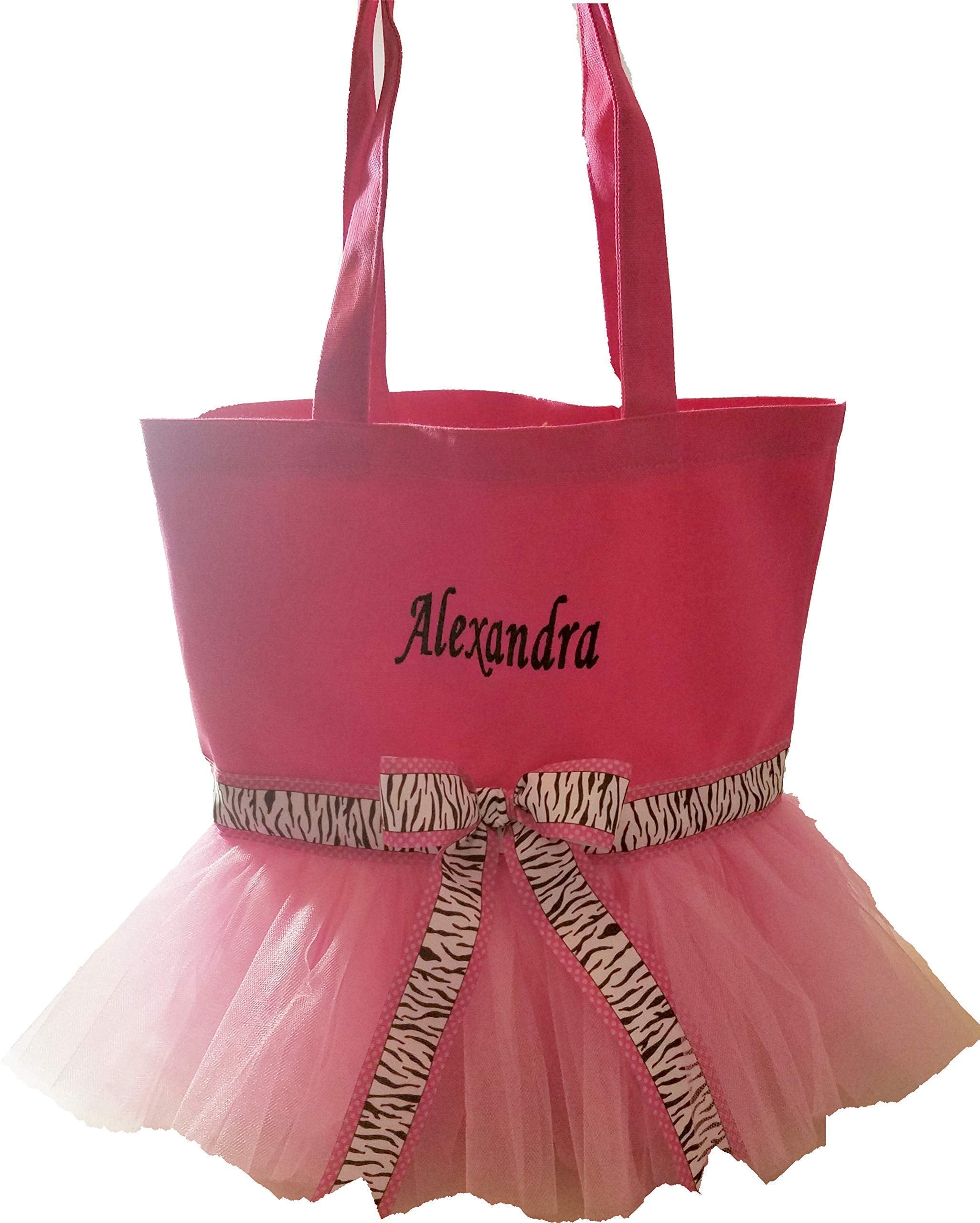 Personalized Dance Bag for Girls - Custom Embroidered Name with Tutu Accent | Ballet & Gymnastics Tote