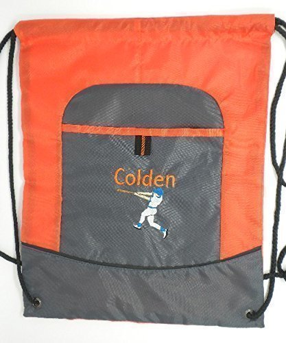 Personalized Drawstring Tote Bag with Name Embroidery and Design Choice